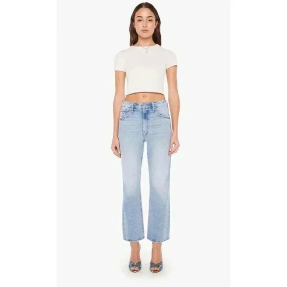 Mother Denim - New Mother Superior Denim The Scooter Ankle Light Don't be a Square Jeans 29